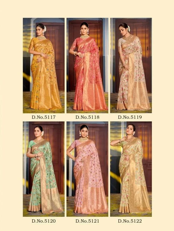 Women's Banarasi Silk Saree,Fall and Pico Stitched, Rich Pallu & Blouse Piece - Perfect for Weddings, Festivals & Parties, Vivirasmi, Premium Banarasi Silk Saree.