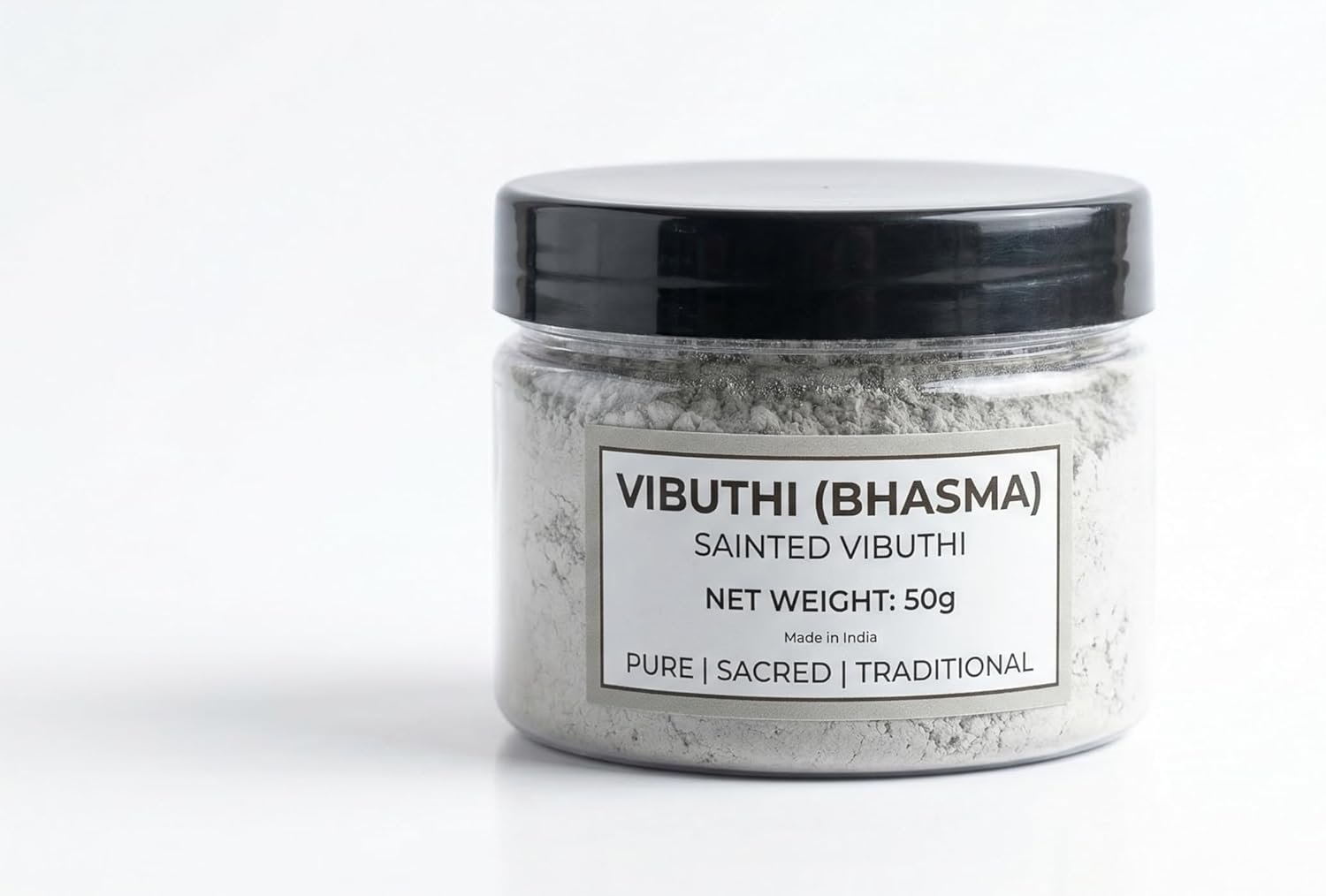 Sacred Bhasma/Vibuthi/Vibuti for Puja Rituals,Traditional (50 Grams)