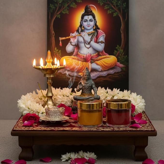 Sacred Haldi and Kumkum for Pooja -Haldi Kumkum (Haldi+Kumkum 50g each)