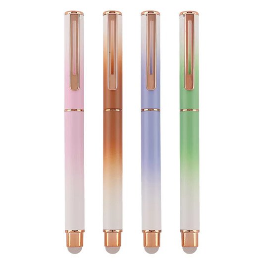 Fountain Pen, Multi-Coloured Calligraphy Pen with Fine Nib and Blue/Black Ink Cartridges for Smooth Writing,| Vivirasmi |Luxury Pen for Men, Women and Students