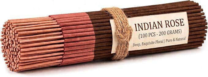 Premium Agarbatti - Hand-Rolled Natural Incense Sticks for Meditation, Yoga & Aromatherapy