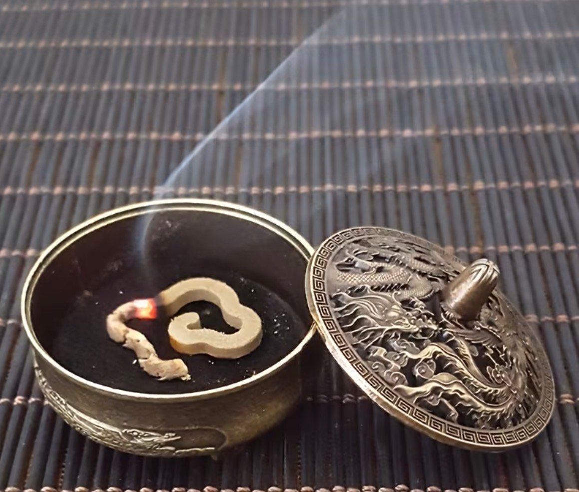 Compact Elegant Metal Incense Burner Small, Decorative Holder for tablets,Home Fragrance, Bakhoor,Meditation&Aromatherapy