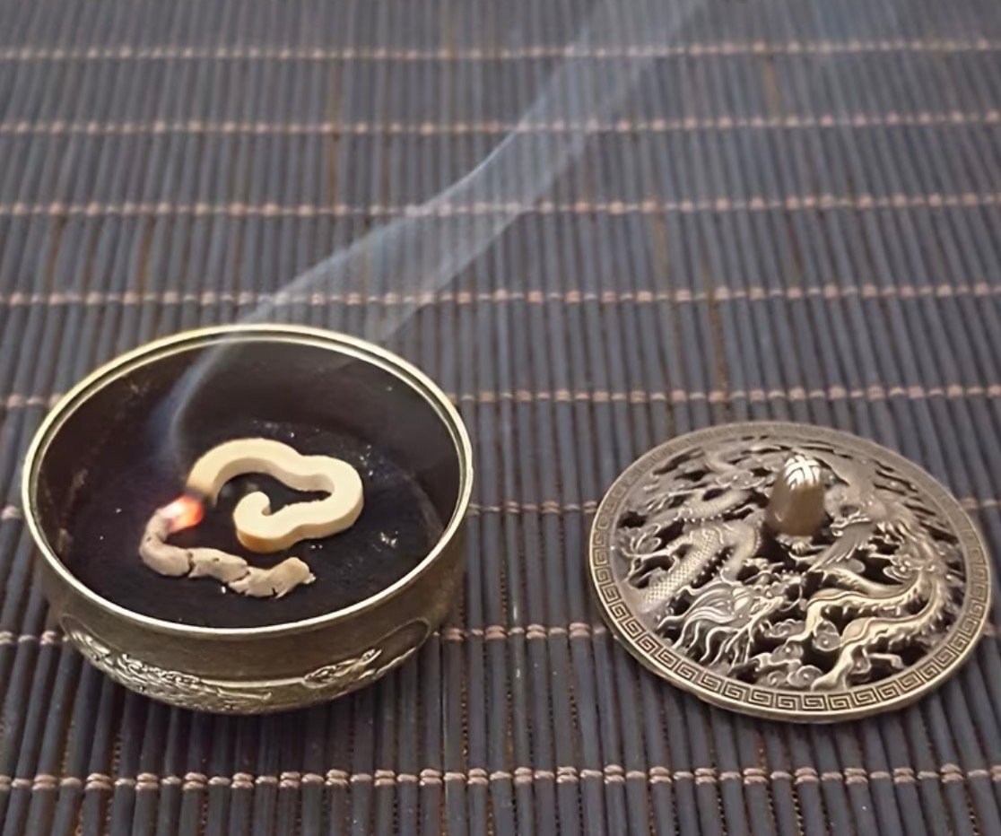 Compact Elegant Metal Incense Burner Small, Decorative Holder for tablets,Home Fragrance, Bakhoor,Meditation&Aromatherapy