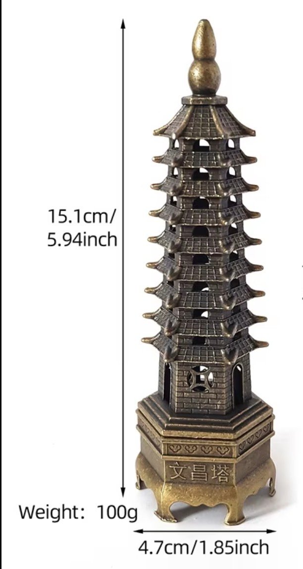 Elegant Metal Incense Burner Tower, Decorative Holder for Sticks & Cones, | Vivirasmi |Ash Catcher for Home Fragrance, Bakhoor, Meditation & Aromatherapy