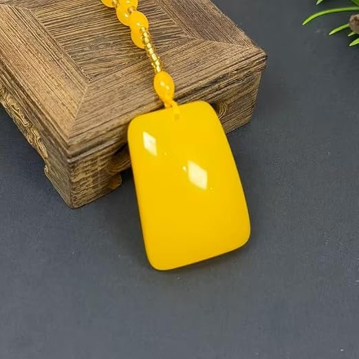 Natural Amber Stone pendant necklace. Authentic Natural Stones-Various Styles & Vibrant Colors
