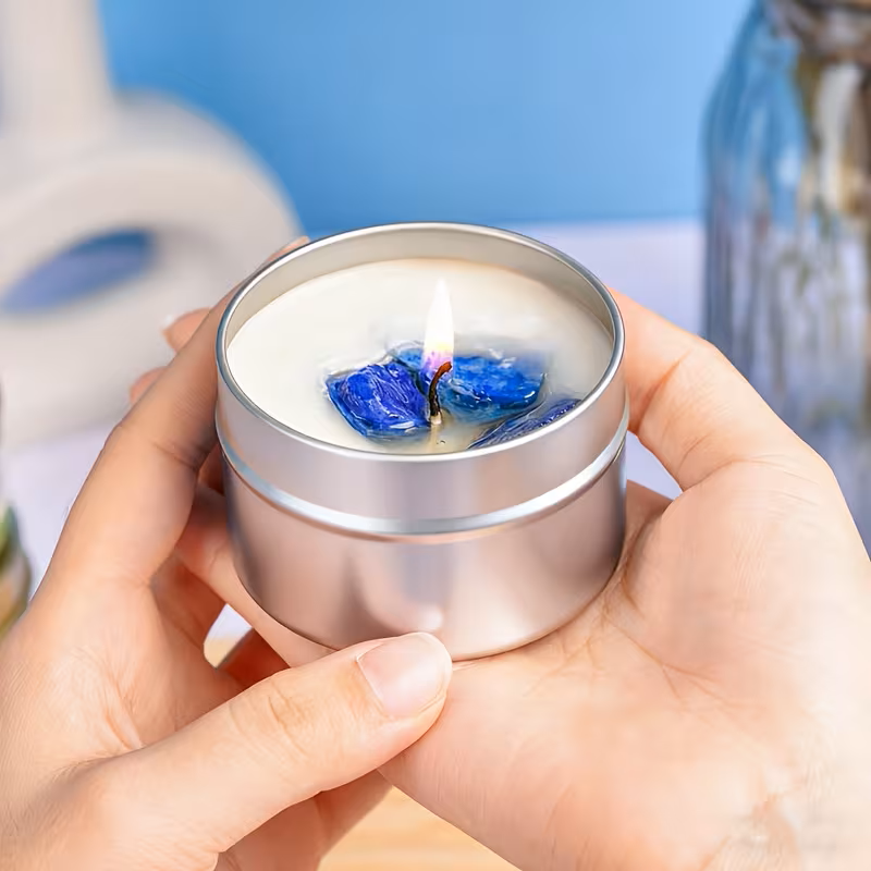 7-Chakra Scented Candle Set – Soy Wax Aromatherapy Candles with Natural Healing Crystals, Pendant, and Gift Box