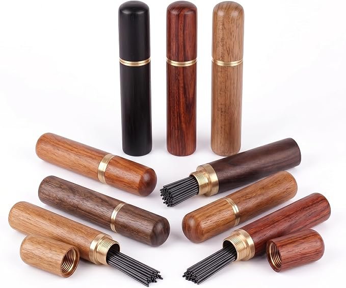 Pencil Leads In  Wooden Box-Mechanical Pencil Refiils- HB and 2B Quality - 0.3mm, 0.5mm, 0.7mm, 0.9mm, 1.3mm, 2.0mm, 2.8mm