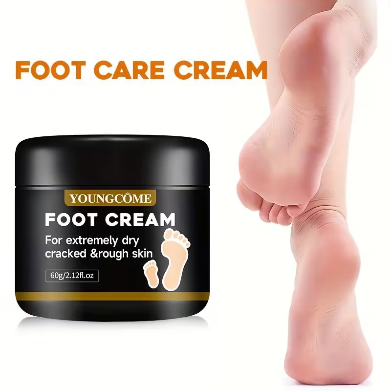 Foot Cream - 60g Deeply Nourishing Moisturizer for Extremely Dry, Cracked, and Rough Skin, Hands & Feet Care