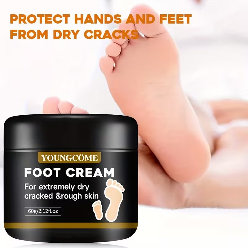 Foot Cream - 60g Deeply Nourishing Moisturizer for Extremely Dry, Cracked, and Rough Skin, Hands & Feet Care