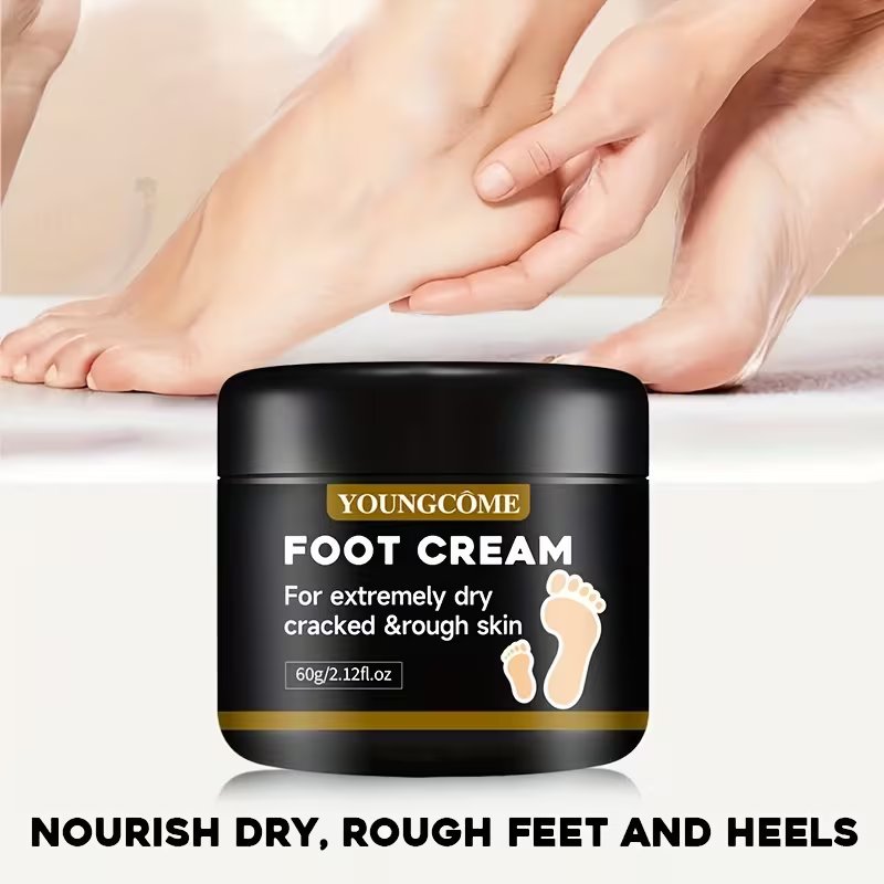 Foot Cream - 60g Deeply Nourishing Moisturizer for Extremely Dry, Cracked, and Rough Skin, Hands & Feet Care