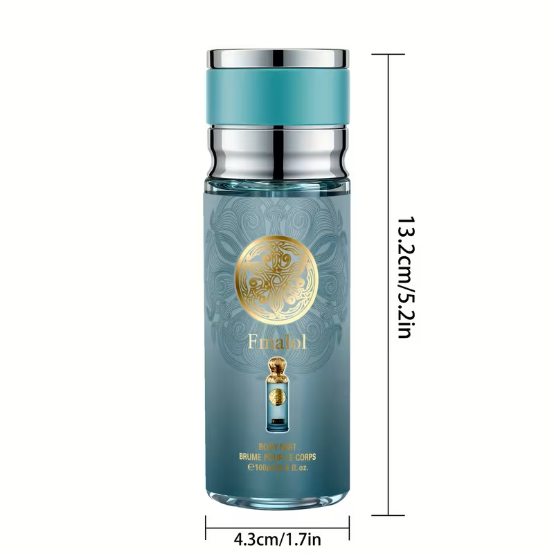 Men’s Cologne Body Spray – 100ml Luxury Fragrance Mist with English Pear, Mango, Lotus & Cedarwood Notes, Refreshing & Long-Lasting Odor-Eliminating Spray for Daily Wear, Dates & Gifts