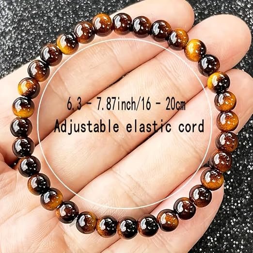 Tiger Eye Bracelet.8Mm Tiger Eye Stone Bracelets Suitable for Men And Women