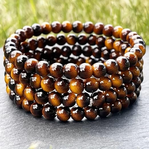 Tiger Eye Bracelet.8Mm Tiger Eye Stone Bracelets Suitable for Men And Women