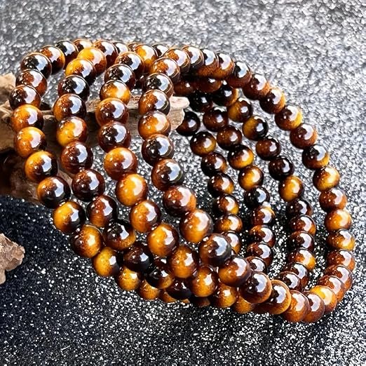 Tiger Eye Bracelet.8Mm Tiger Eye Stone Bracelets Suitable for Men And Women