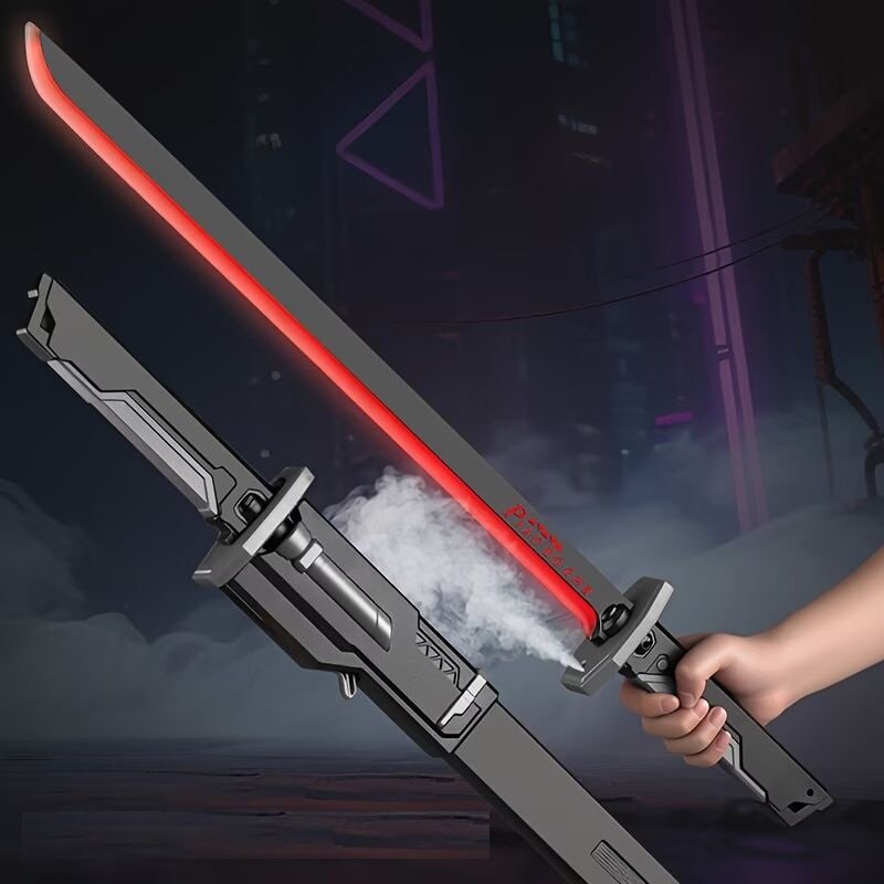 Light Up Spray Spark Music Toy Sword 80cm- Axe 47cm thumbnail 5