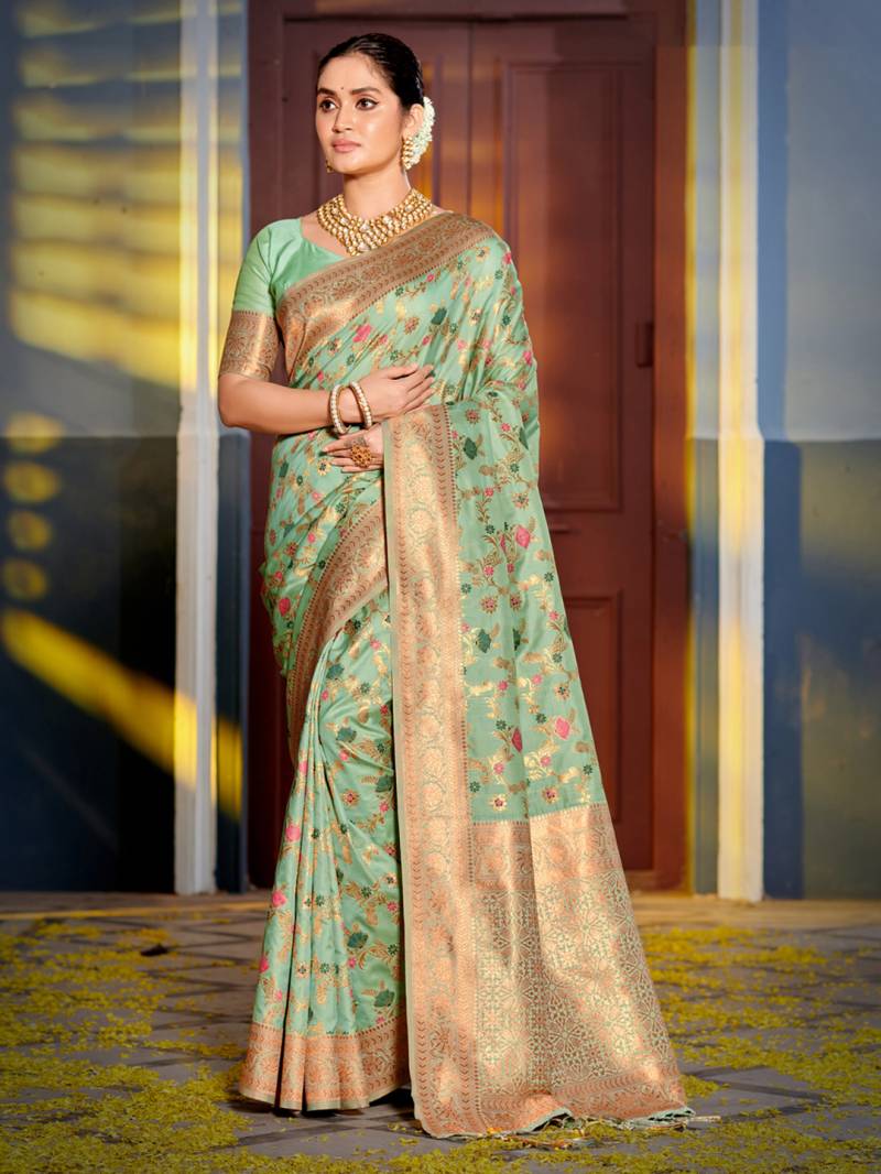 Banarasi Silk Sarees - Vismaya Fashion Volume VF-BSS-Swarnika-1