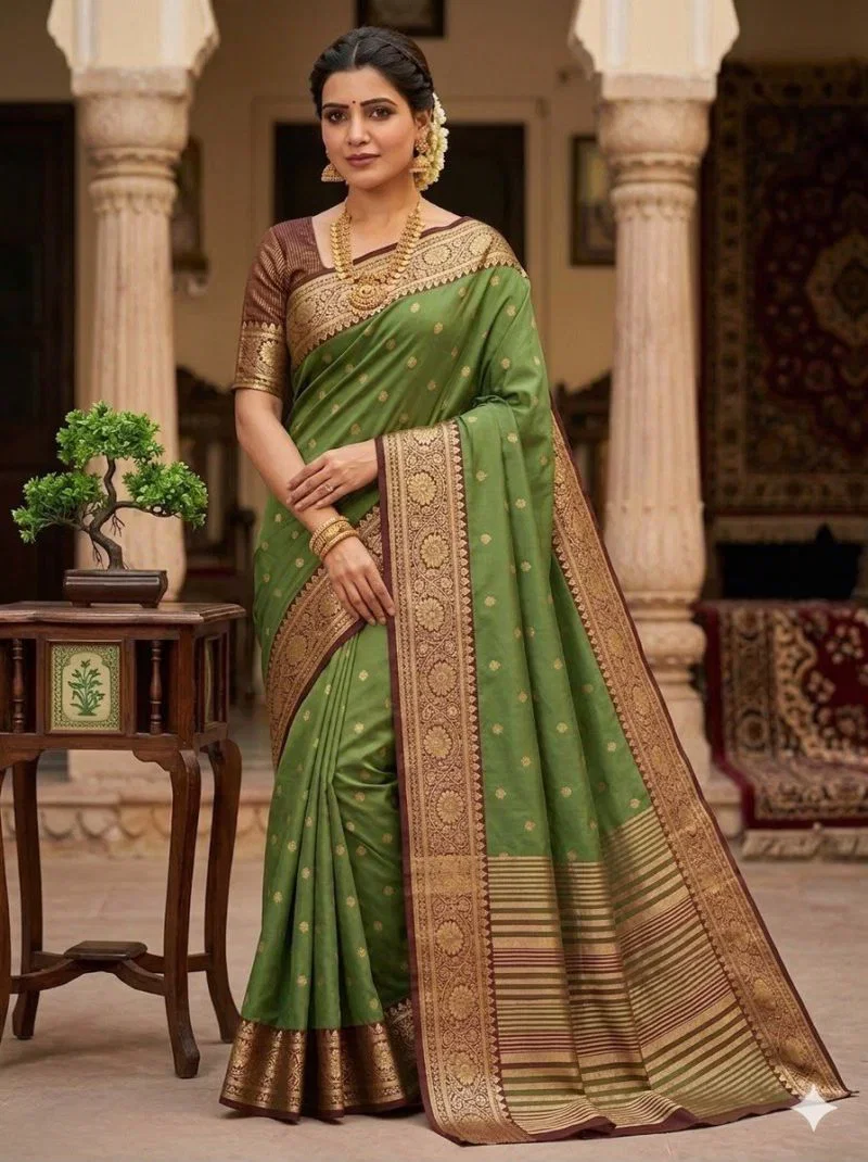 Pure Mercerised Soft Silk Meenakari Work Saree Collection  VF-Kaavya-Vol1
