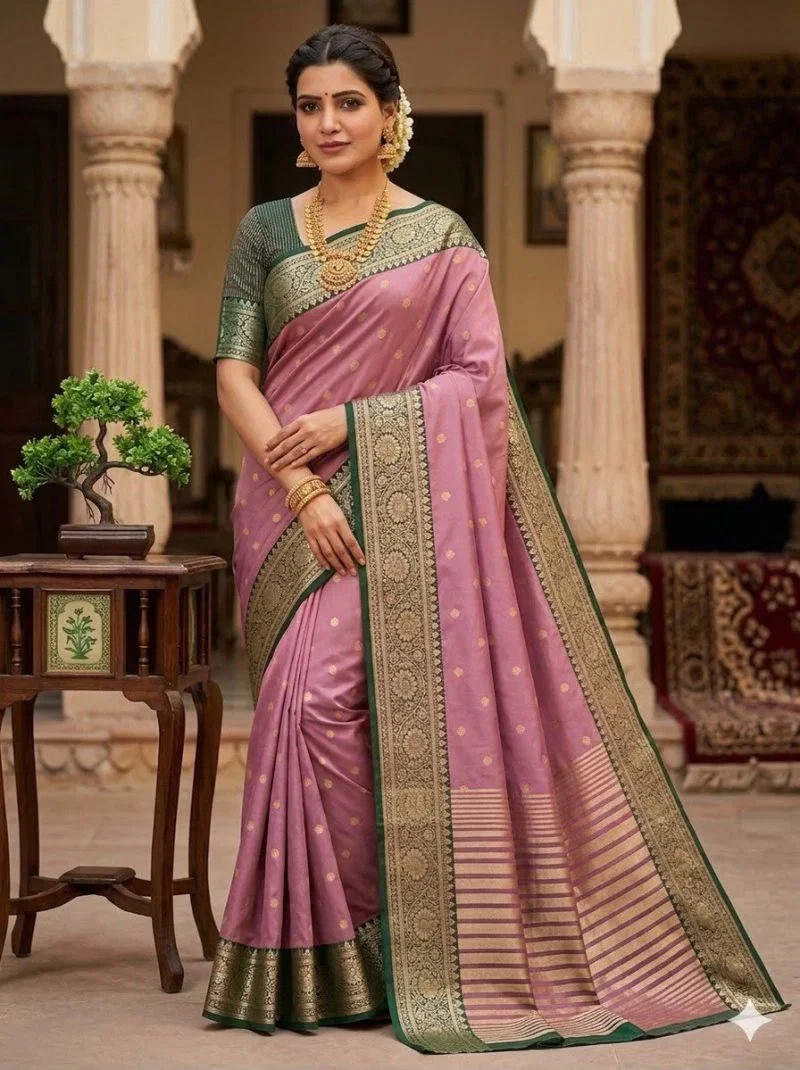 Pure Mercerised Soft Silk Meenakari Work Saree Collection  VF-Kaavya-Vol1