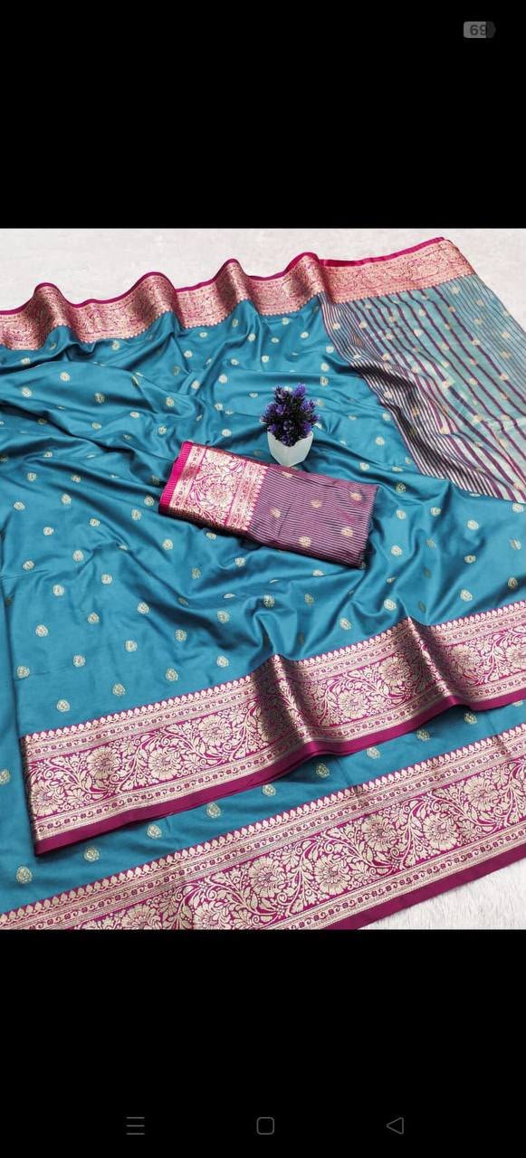 Pure Mercerised Soft Silk Meenakari Work Saree Collection  VF-Kaavya-Vol1